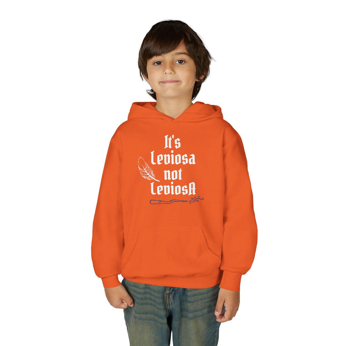 Youth Hoodie – "It's Leviosa Not LeviosA" Magical Quote Hooded Sweatshirt