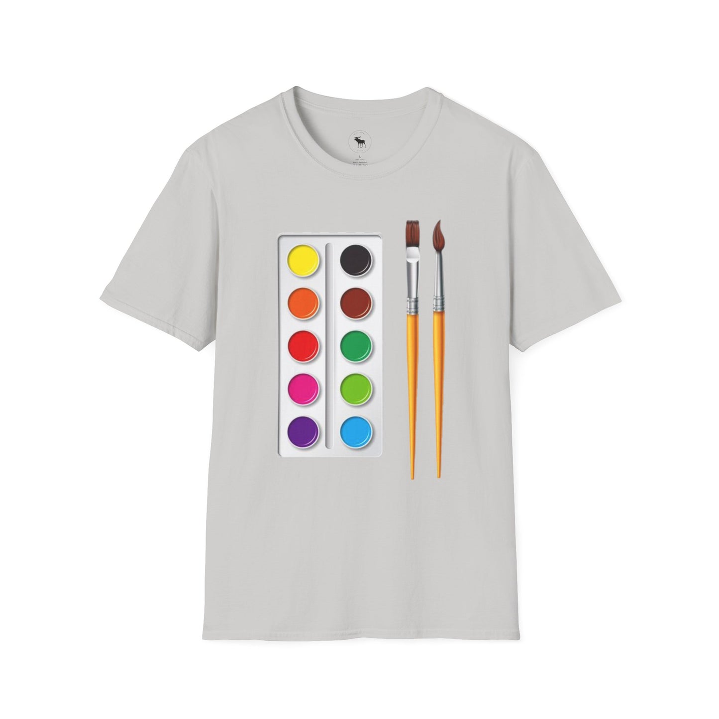 Colorful Artist T-Shirt/ Water color pallet softstyle Tee