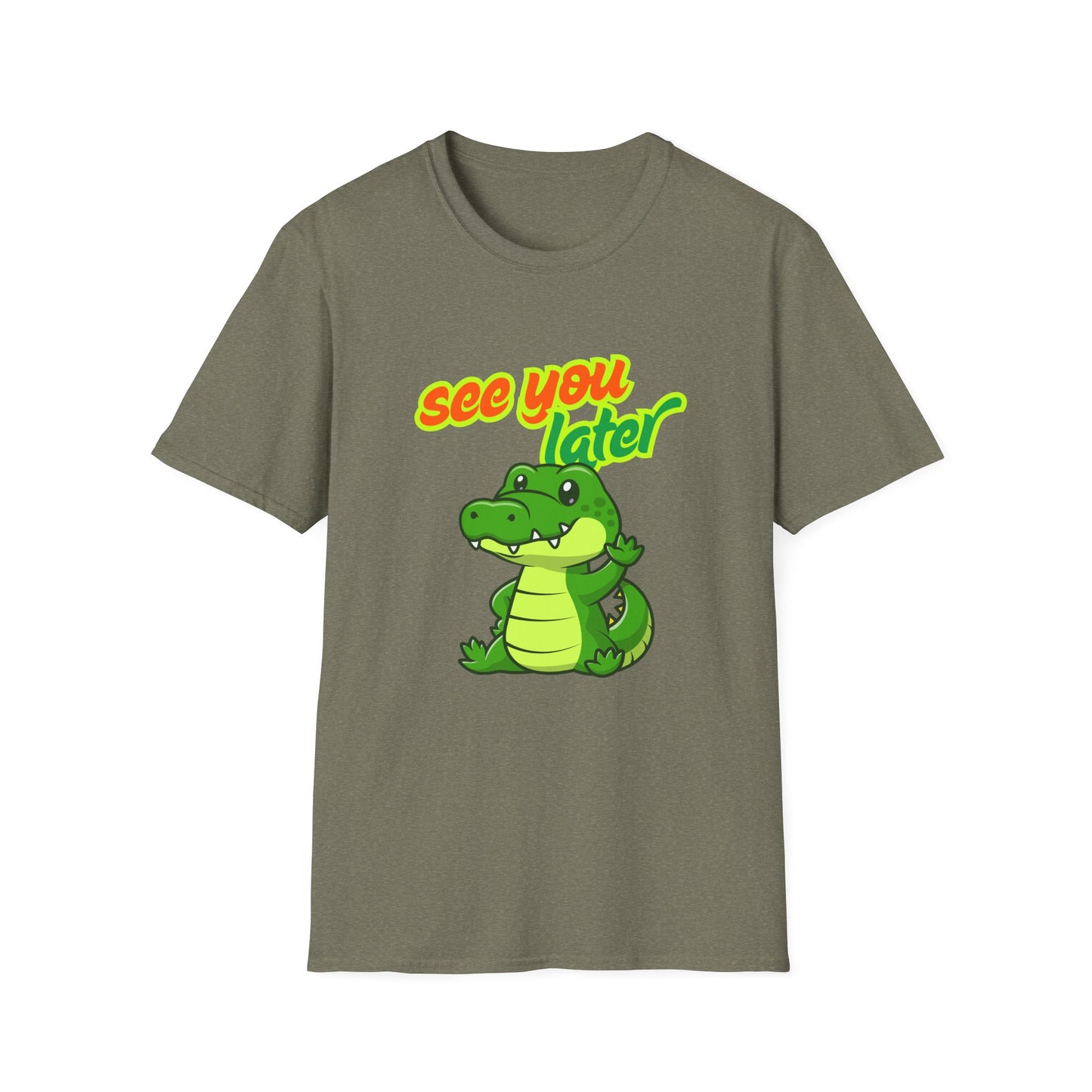 See You Later Alligator T-Shirt — Cute Retro Green Alligator Graphic Tee