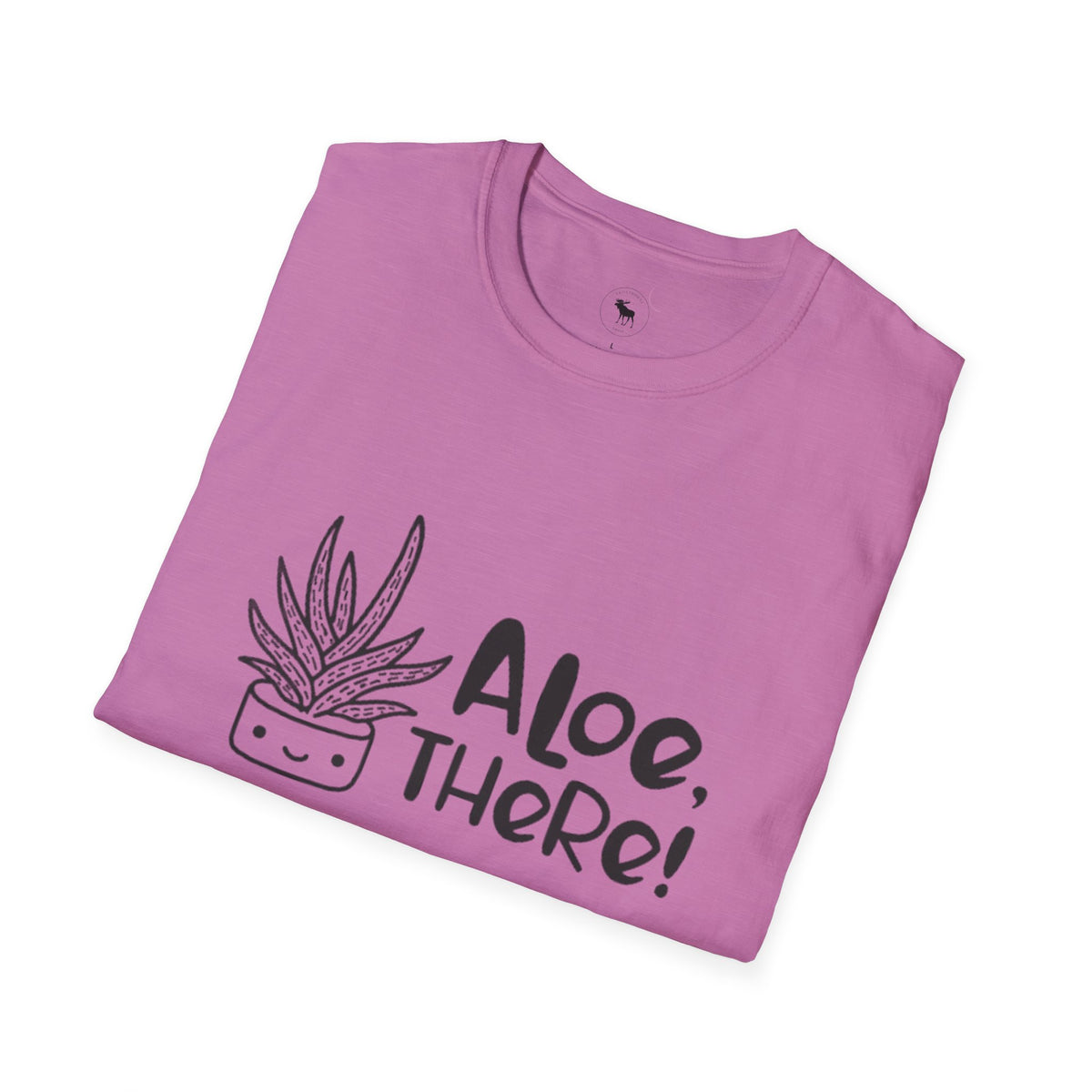 Aloe There! Unisex Softstyle T-Shirt, Funny Plant Tee, Gift for Plant Lovers, Casual Wear, Cute Eco-Friendly Apparel, group shirt, matching, for friends 1 of 6