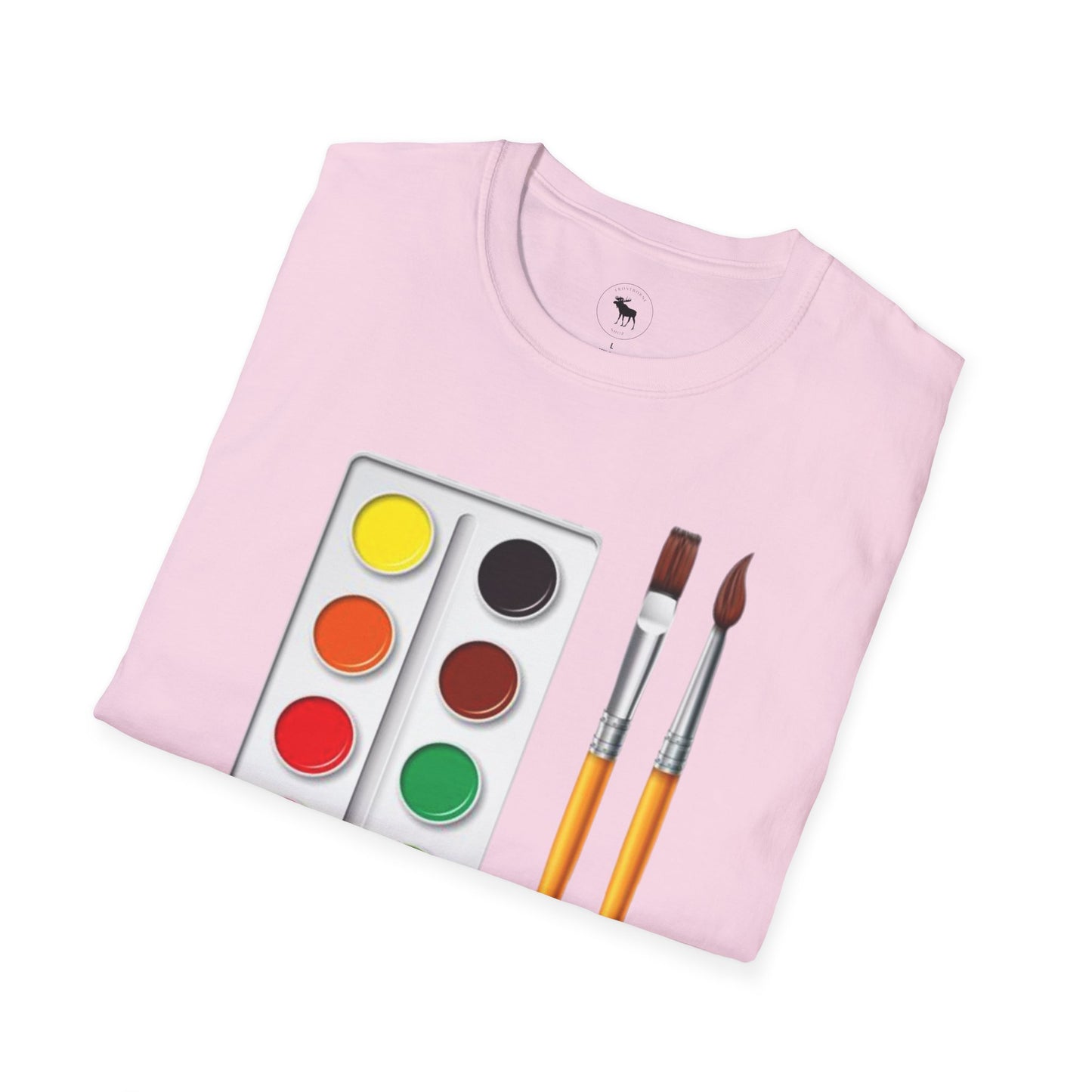 Colorful Artist T-Shirt/ Water color pallet softstyle Tee