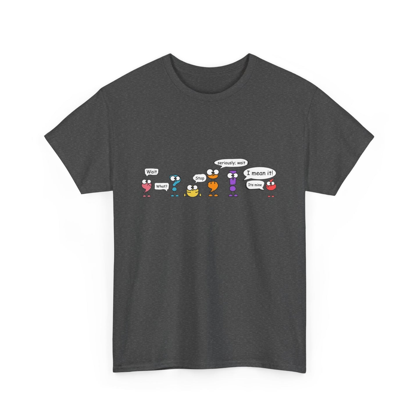 punctuation cartoon Heavy Cotton Tee