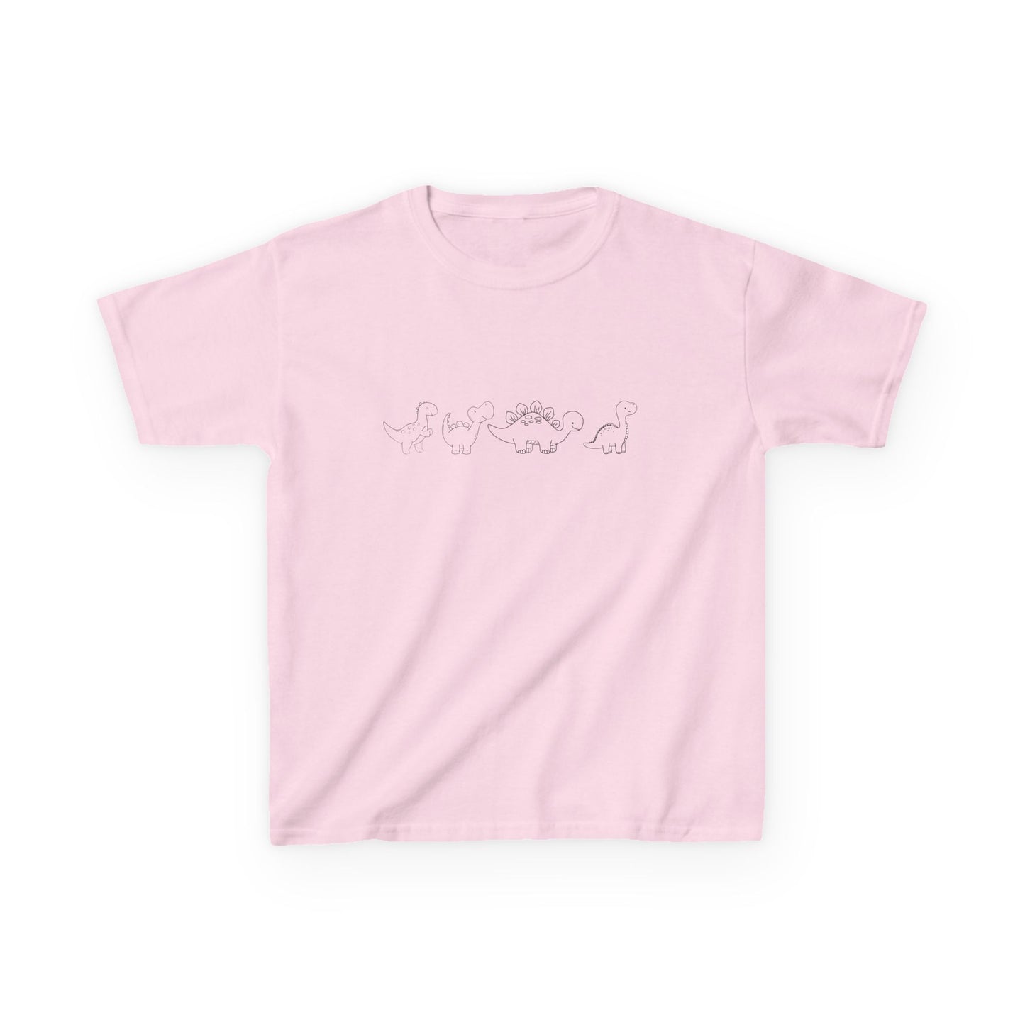 simple Dinosaur outline Kids Heavy Cotton™ Tee