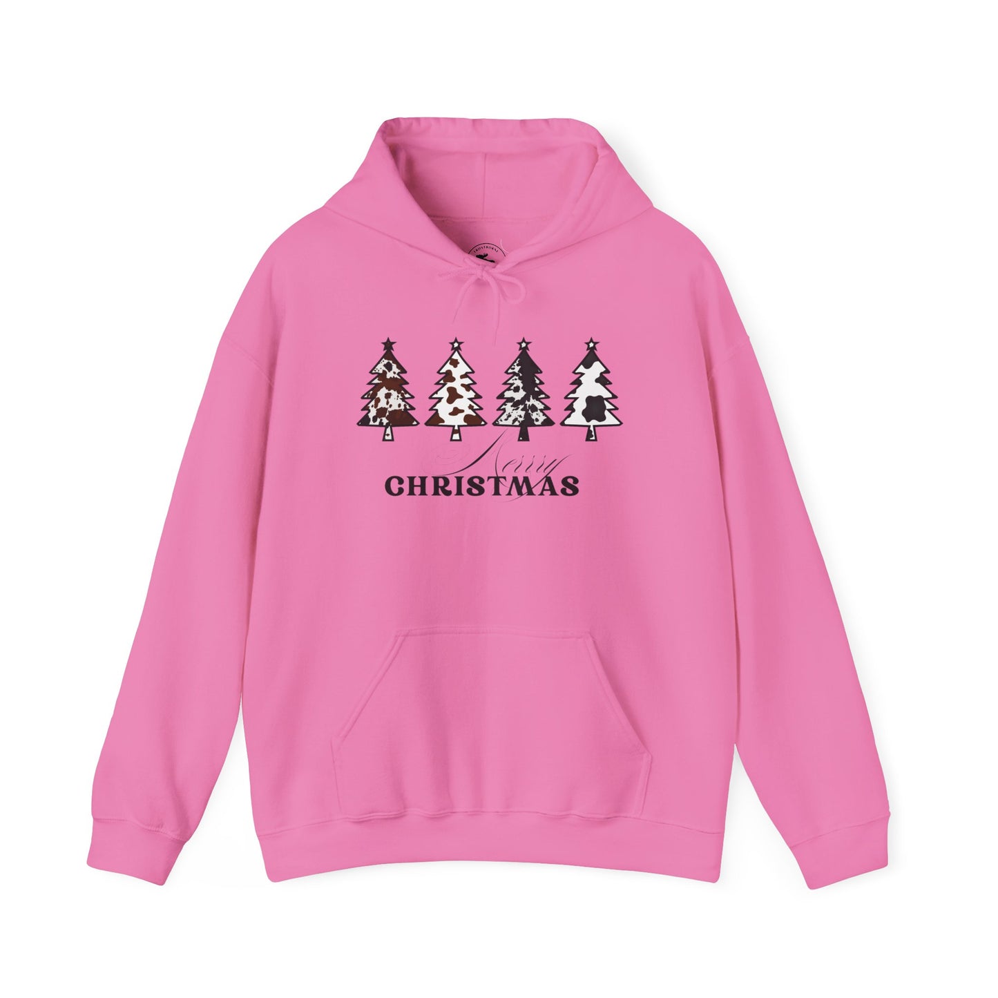 Cow Print Merry Christmas Hoodie