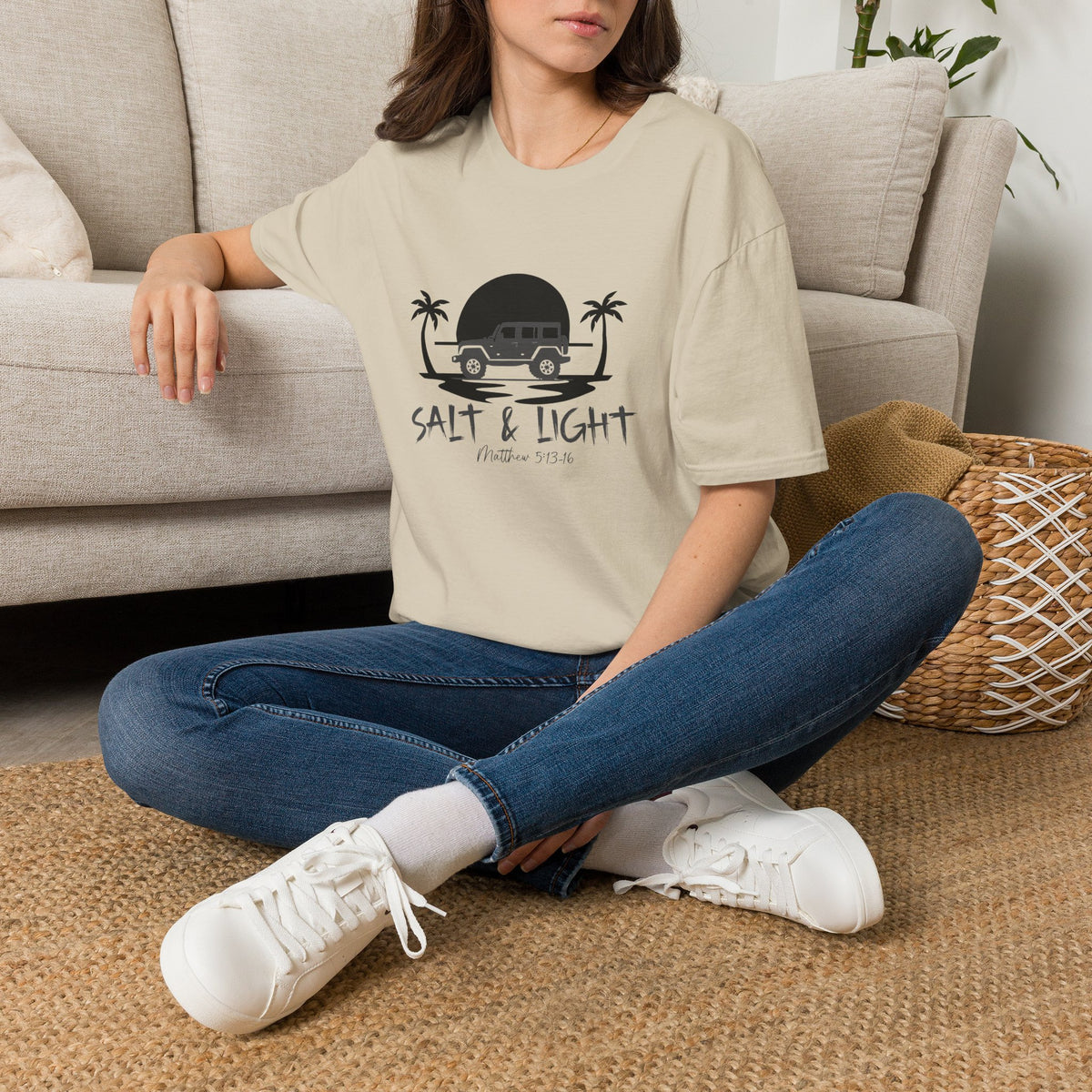 Beach 4x4 T-Shirt — "Salt & Light" Coastal Adventure Tee