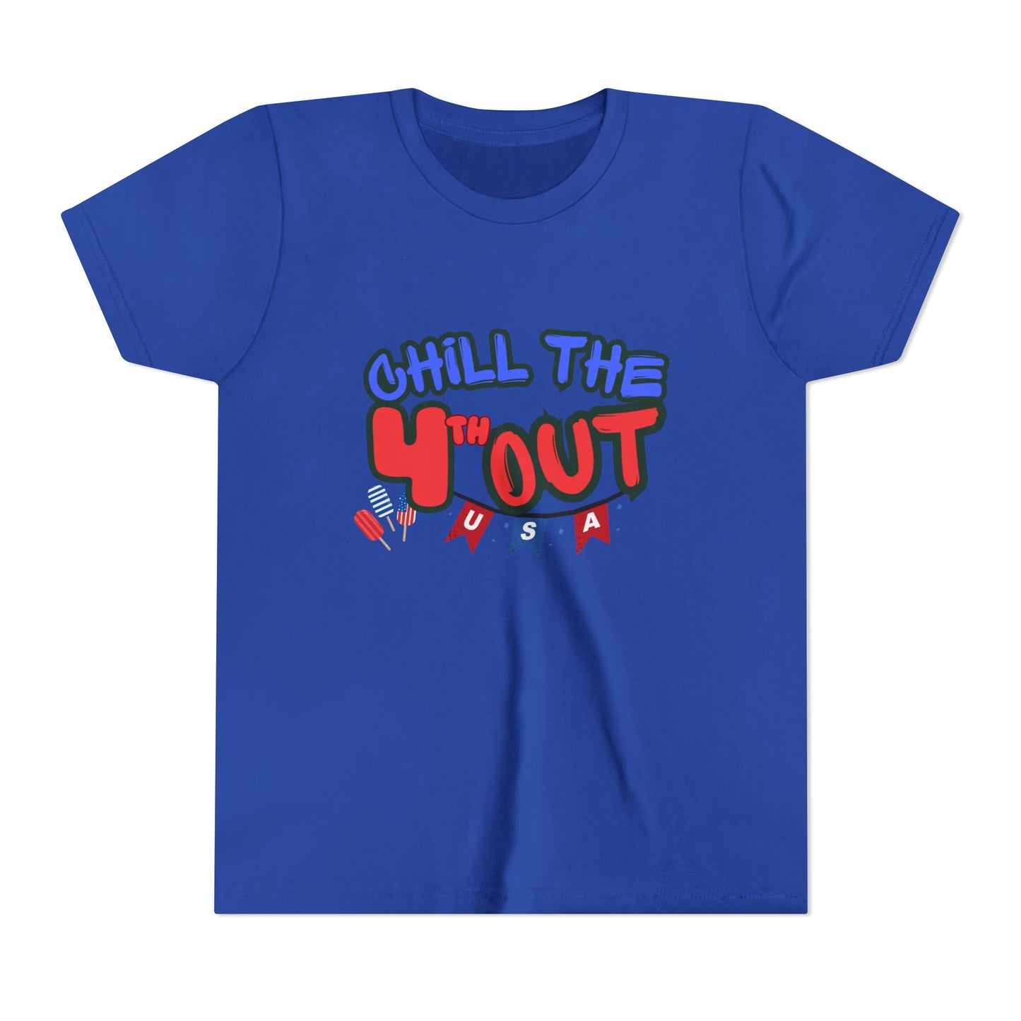 Youth Tee — "Chill the 4th'Out" Patriotic USA Kids T-Shirt