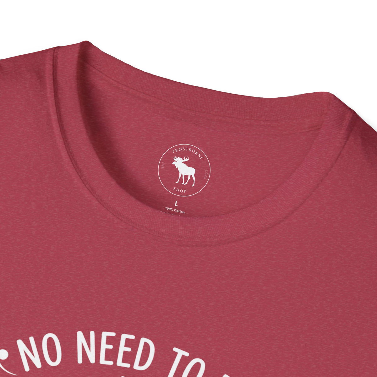 T-Shirt — "No Need to Be an Exclamation Point" Funny Typography Tee
