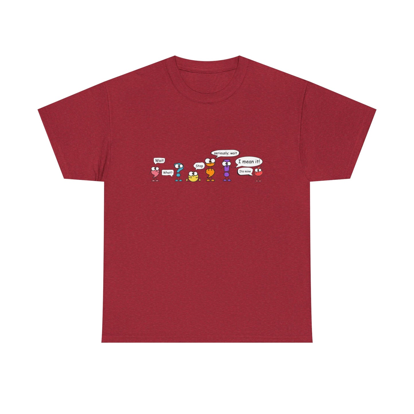 punctuation cartoon Heavy Cotton Tee