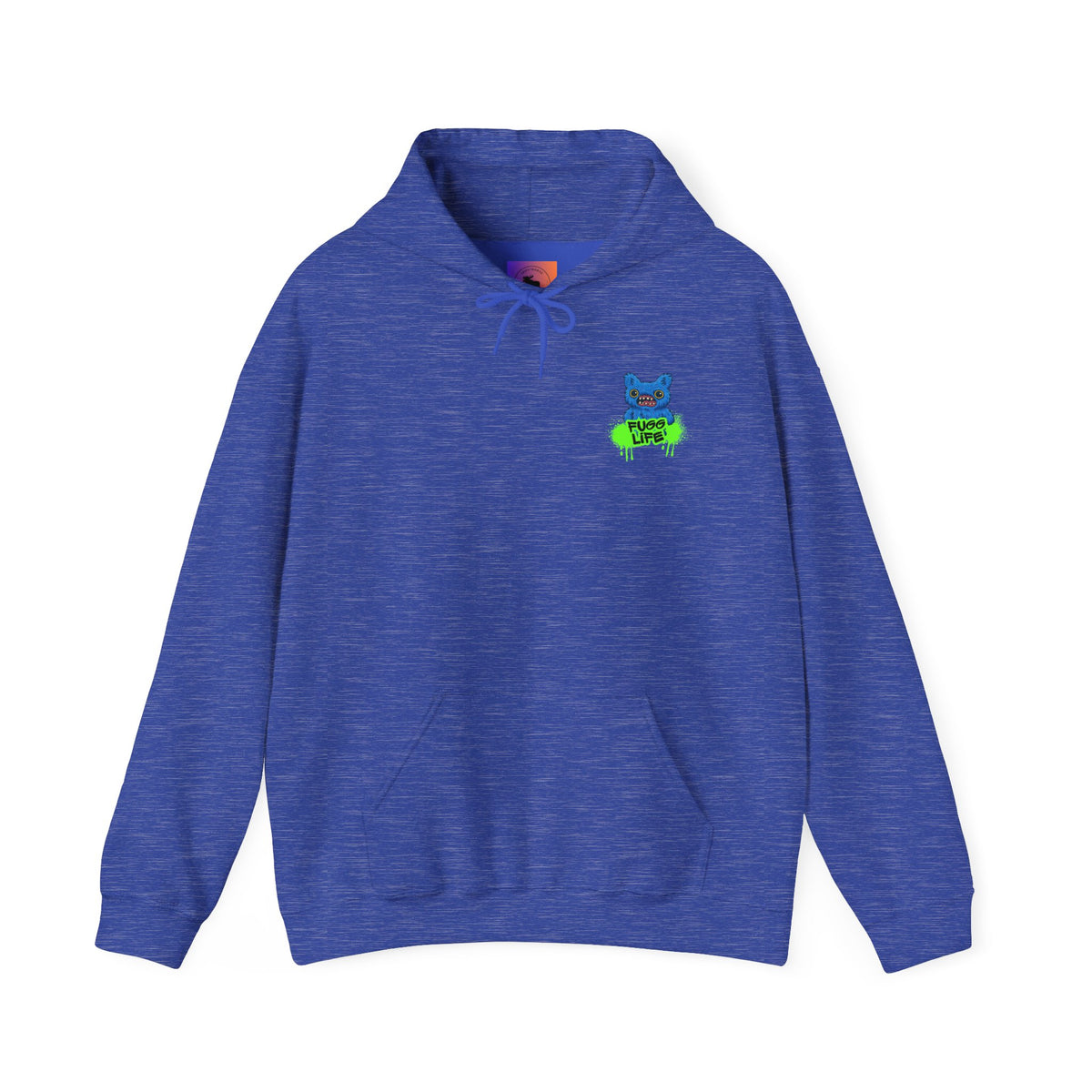 Hoodie Fugglers Colorful Cartoon Monster Crew Graphic Back Print