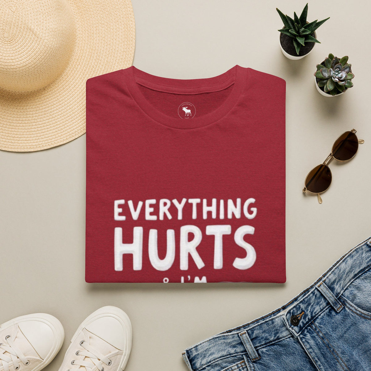 T-Shirt — “Everything Hurts & I’m Tired” Funny Comfort Graphic Tee