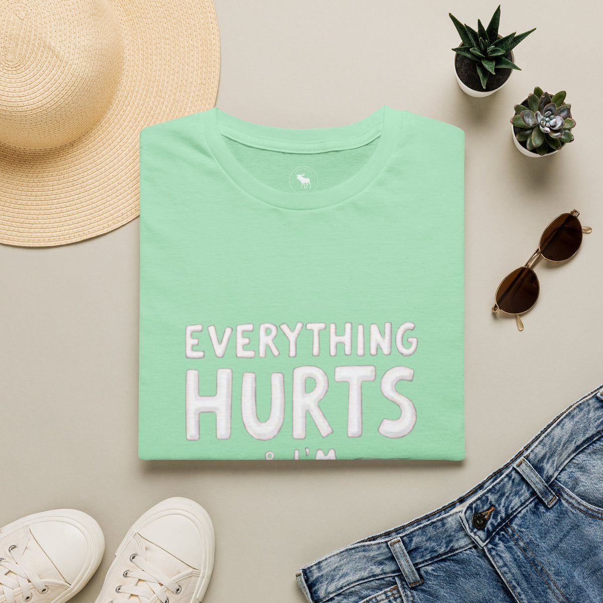 T-Shirt — “Everything Hurts & I’m Tired” Funny Comfort Graphic Tee