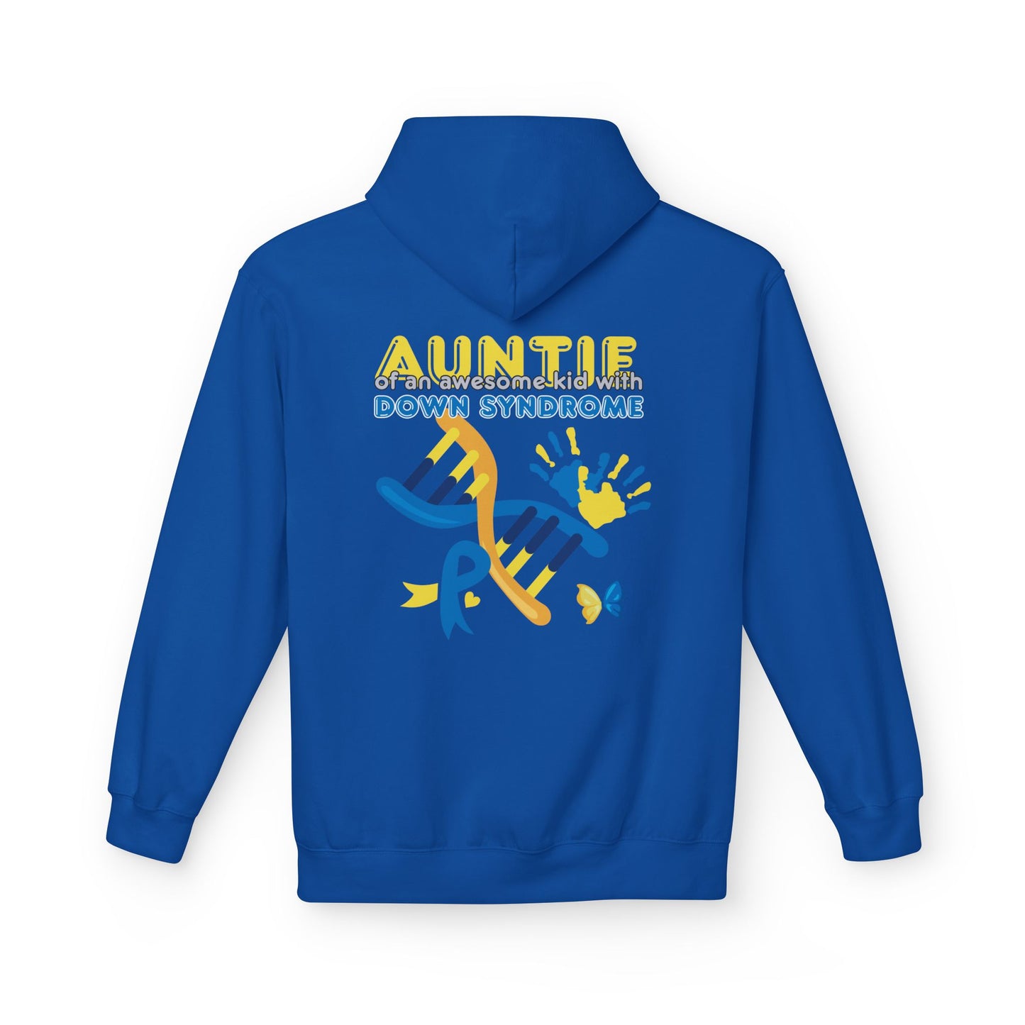 Down Syndrome Aunt Hoodie — "Auntie of the Morning Sun" DNA Ribbon Sweatshirt