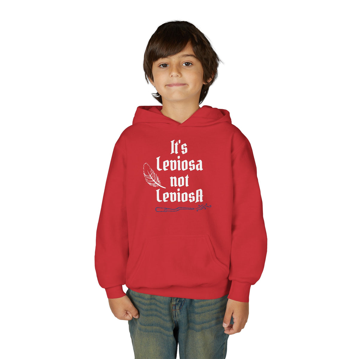 Youth Hoodie – "It's Leviosa Not LeviosA" Magical Quote Hooded Sweatshirt
