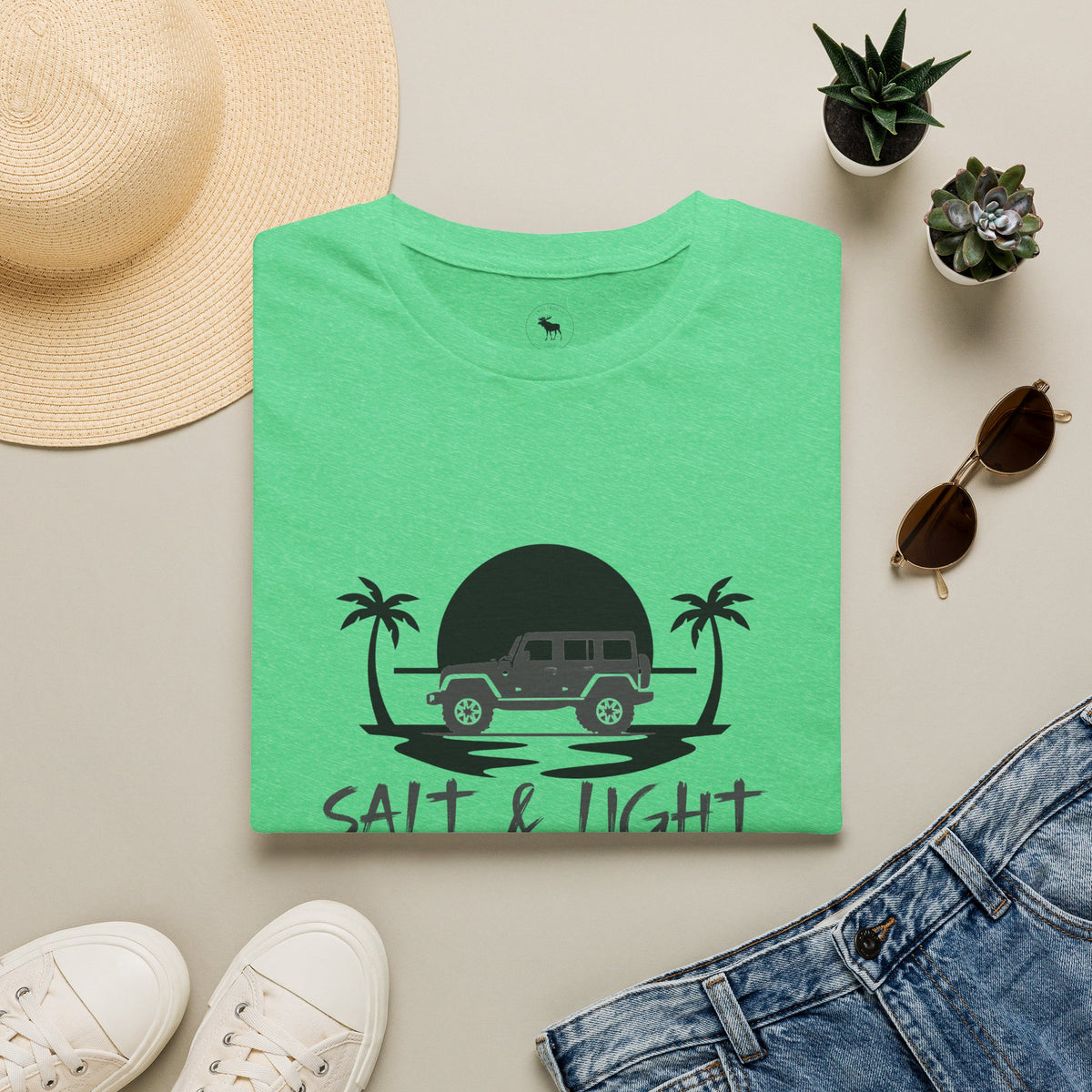 Beach 4x4 T-Shirt — "Salt & Light" Coastal Adventure Tee