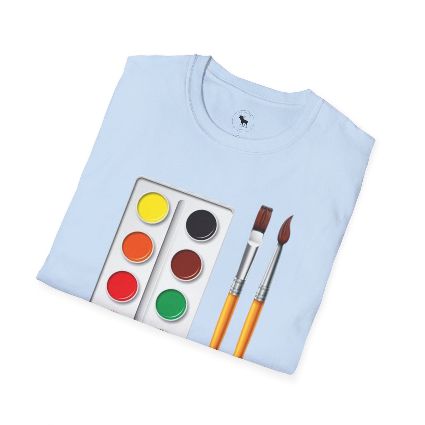 Colorful Artist T-Shirt/ Water color pallet softstyle Tee