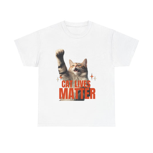 Cat Lives Matter Unisex Tee, Funny Political Shirt, Trump Cat Lovers Gift, Activist Protest Apparel, Animal Rights Activism Clothing