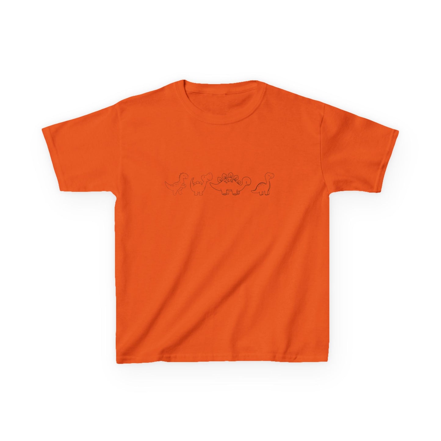 simple Dinosaur outline Kids Heavy Cotton™ Tee