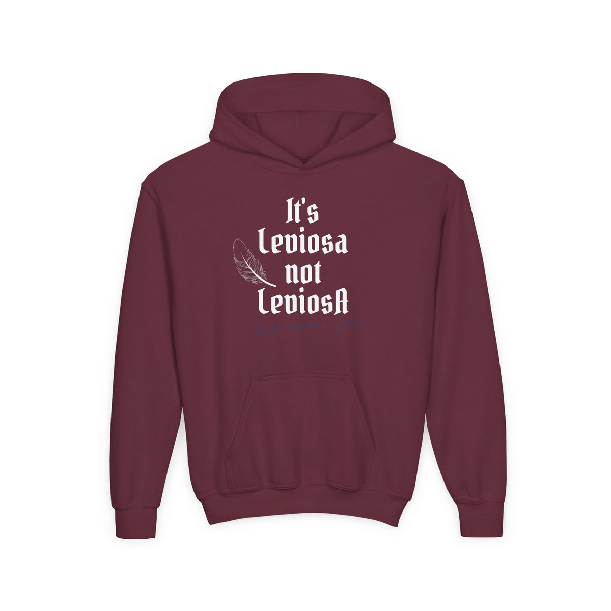 Youth Hoodie – "It's Leviosa Not LeviosA" Magical Quote Hooded Sweatshirt