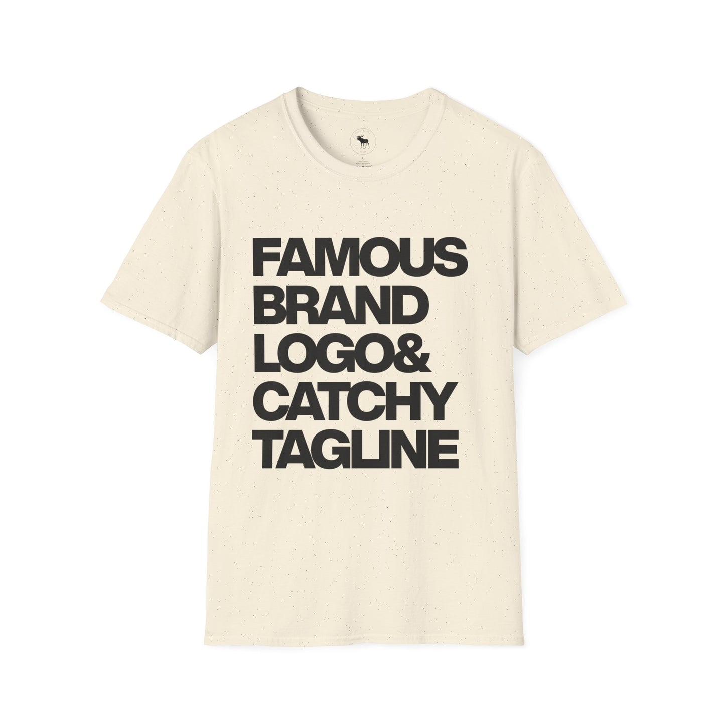 Famous Logo Softstyle T-Shirt, Casual Tee, Graphic Shirt, Gift for Him/Her, Trendy Style, Everyday Wear