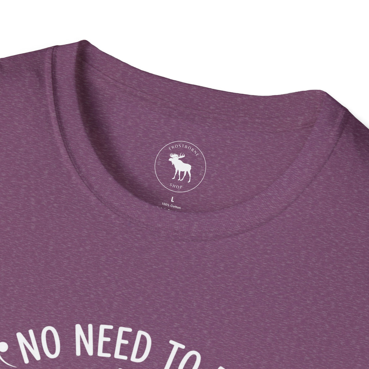 T-Shirt — "No Need to Be an Exclamation Point" Funny Typography Tee