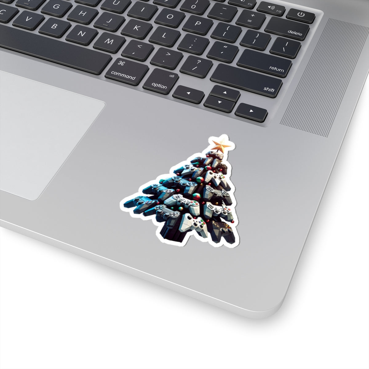 console controller Christmas tree Kiss-Cut Stickers