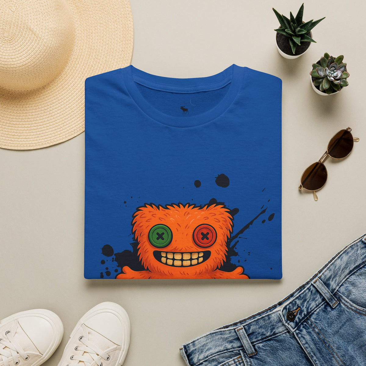 Funny Orange Monster T-Shirt – 'Fugg Life' Graphic Tee