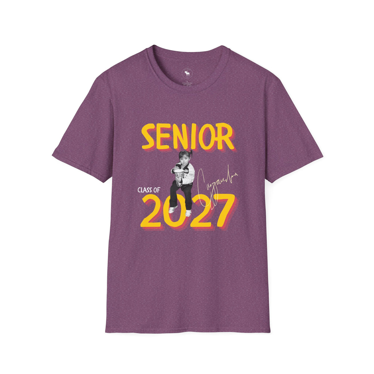 Senior 2027 T-Shirt — Retro Bold Graduation Tee