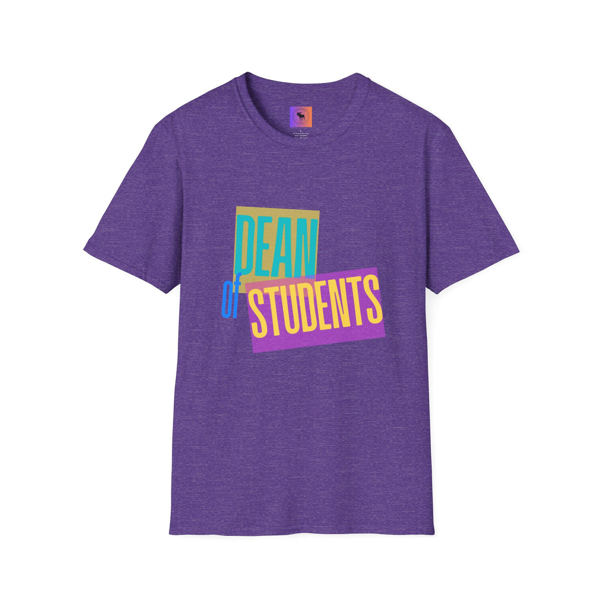 Dean of Students T-Shirt — Retro Colorblock Campus Staff Tee