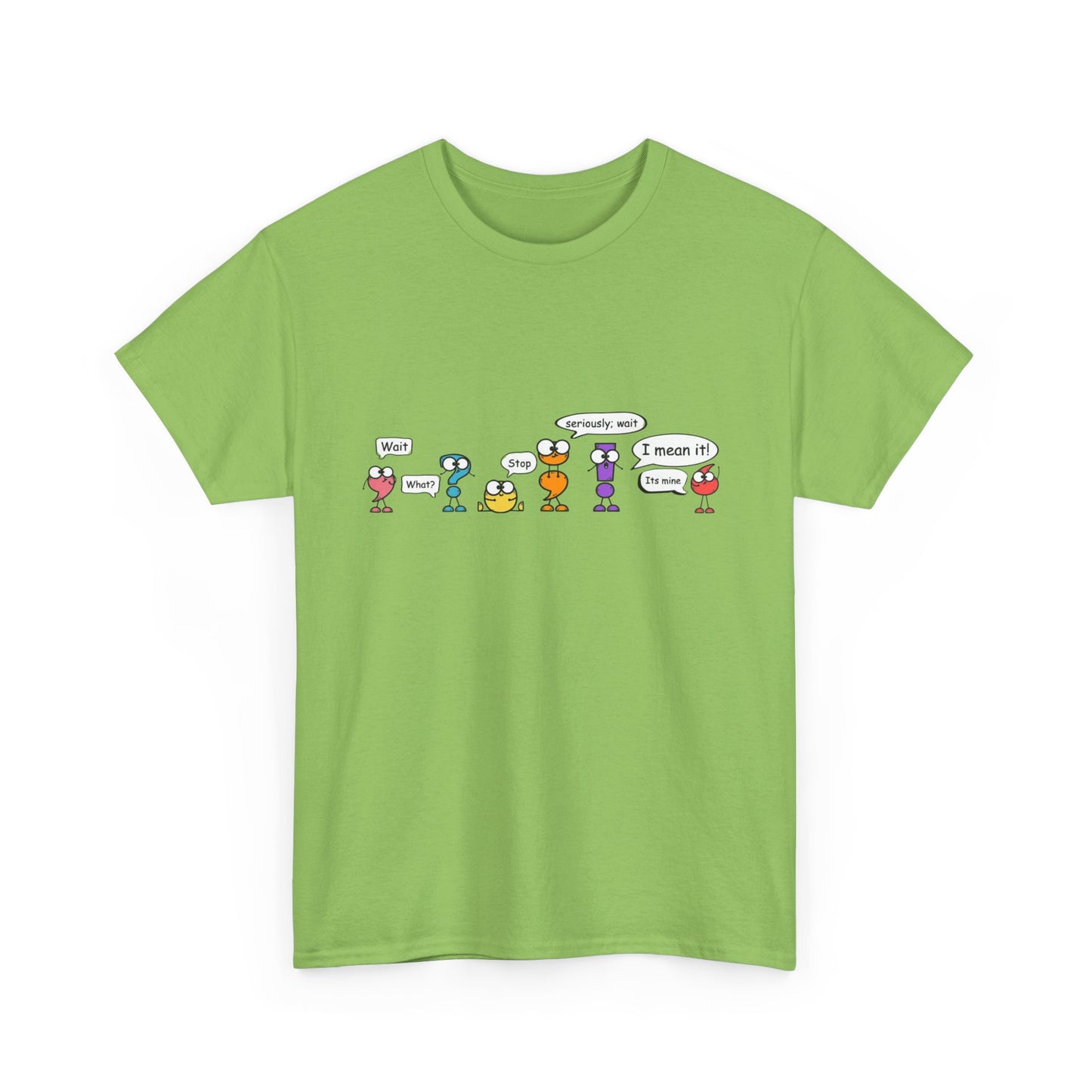 punctuation cartoon Heavy Cotton Tee