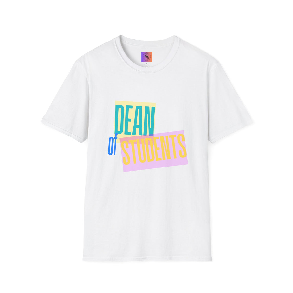 Dean of Students T-Shirt — Retro Colorblock Campus Staff Tee