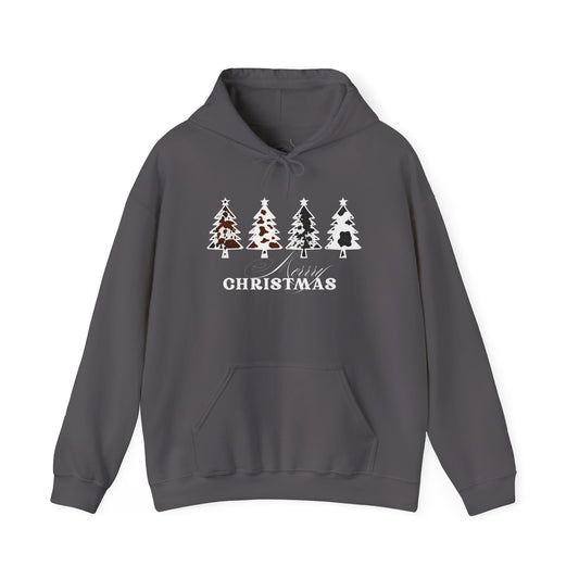 Cow Print Merry Christmas Hoodie