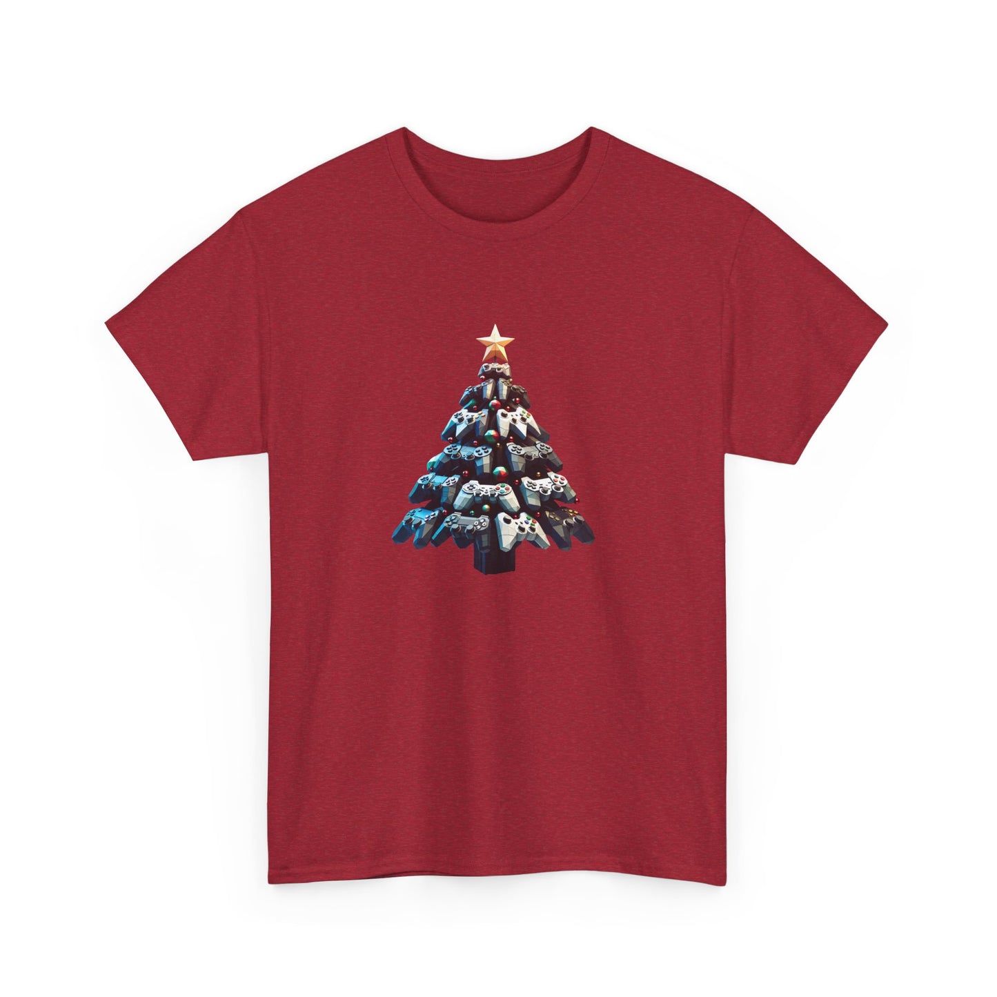 Video Game Console Christmas Tree Unisex Tee, Gaming Holiday Shirt, Gamer Gift, Retro Gamer Shirt, Gaming Console Tee, Christmas Tee