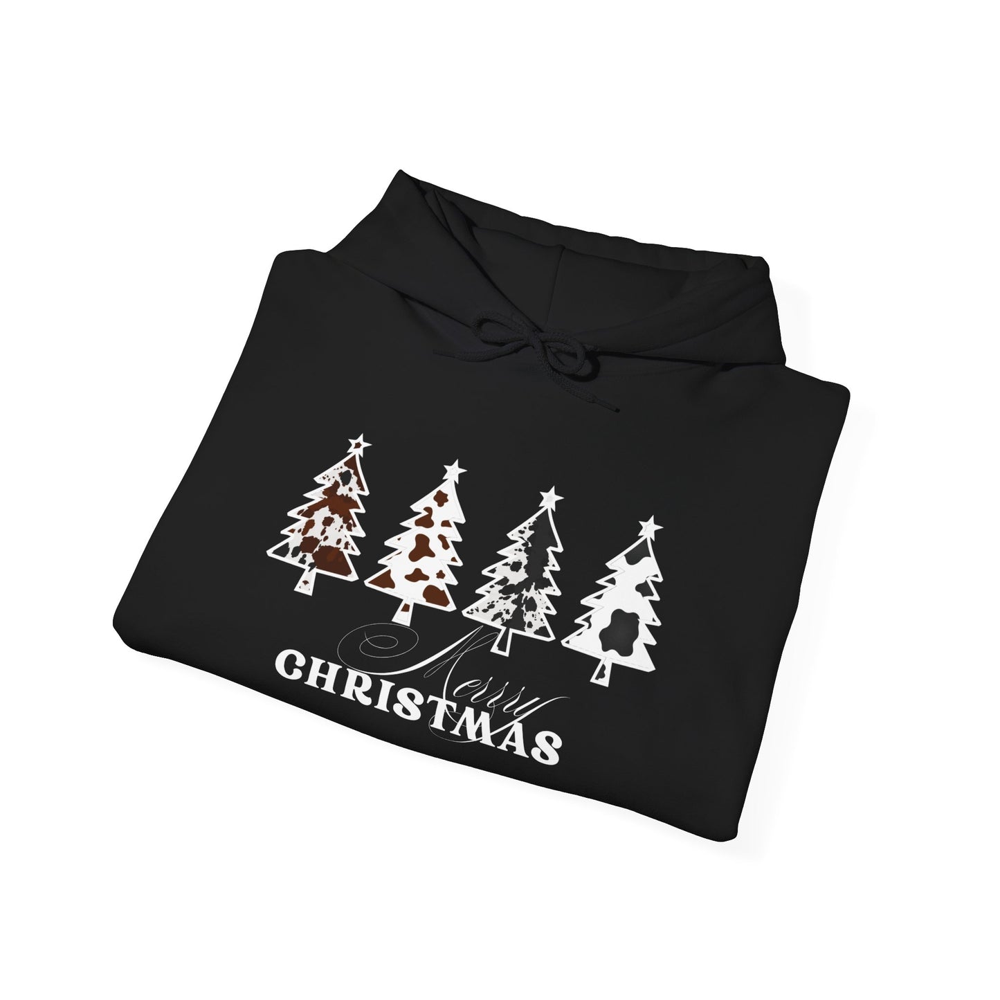 Cow Print Merry Christmas Hoodie