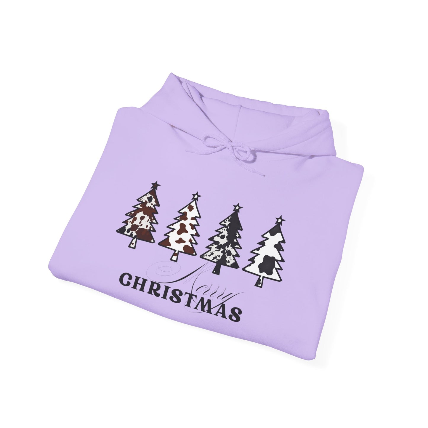 Cow Print Merry Christmas Hoodie