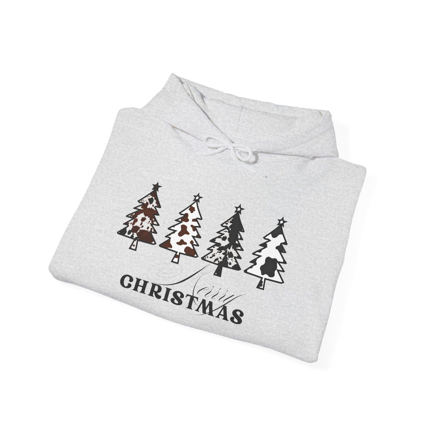 Cow Print Merry Christmas Hoodie