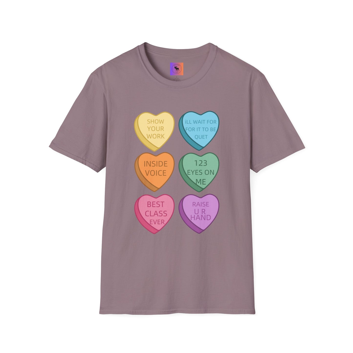 Conversation Heart Teacher Shirt — Funny Classroom Love Notes Tee