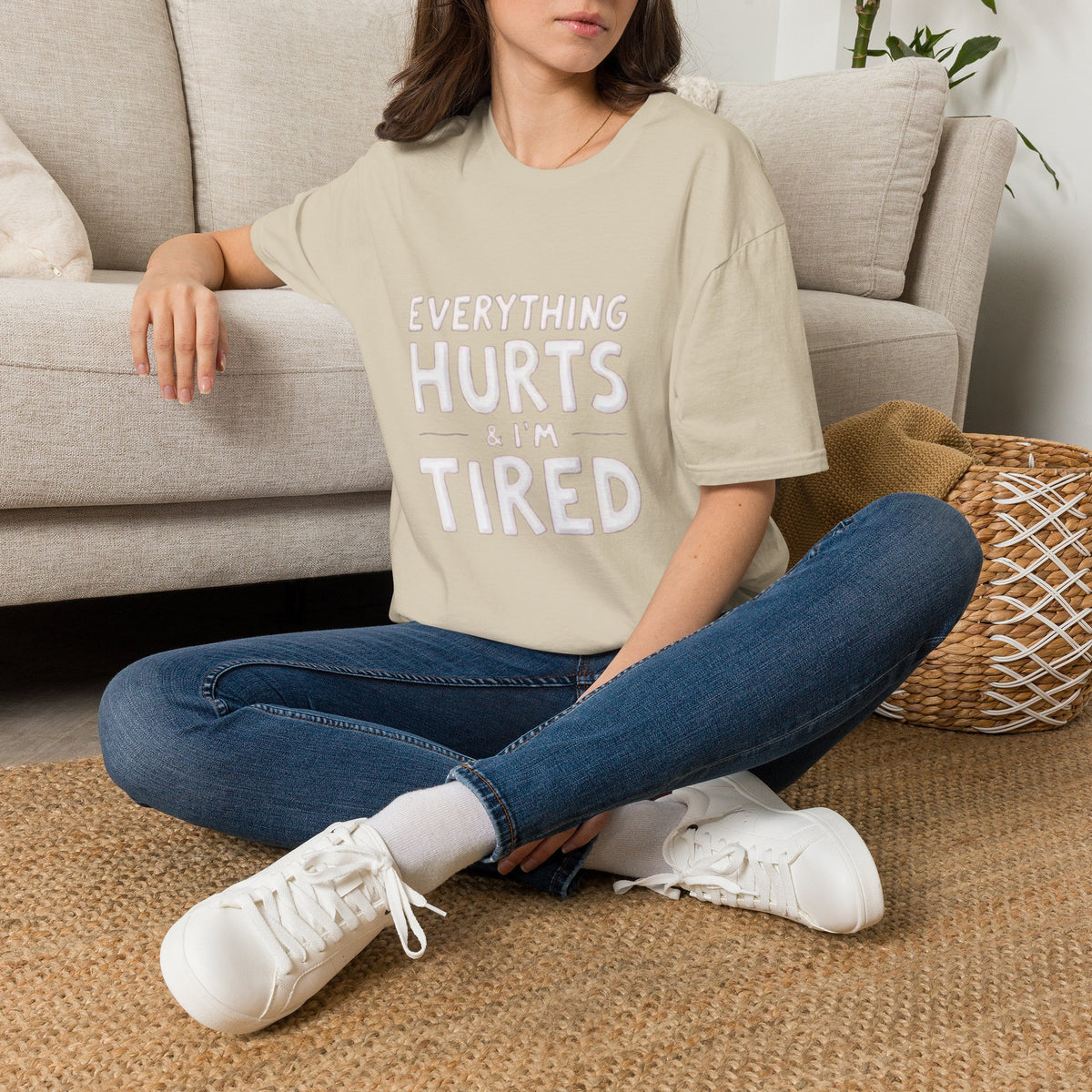 T-Shirt — “Everything Hurts & I’m Tired” Funny Comfort Graphic Tee
