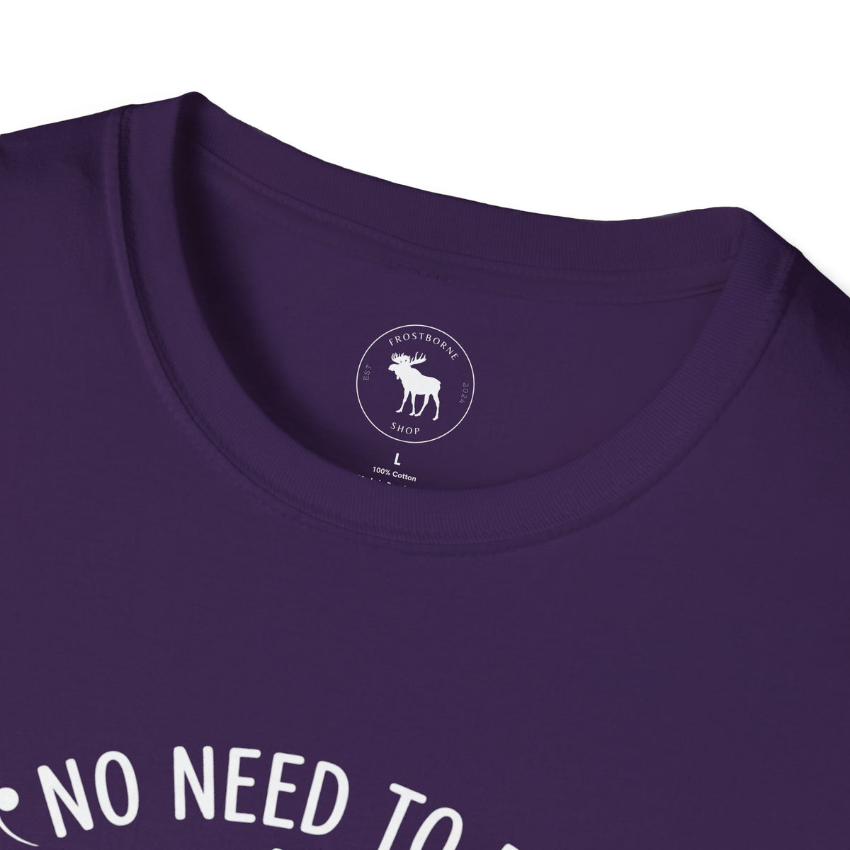 T-Shirt — "No Need to Be an Exclamation Point" Funny Typography Tee