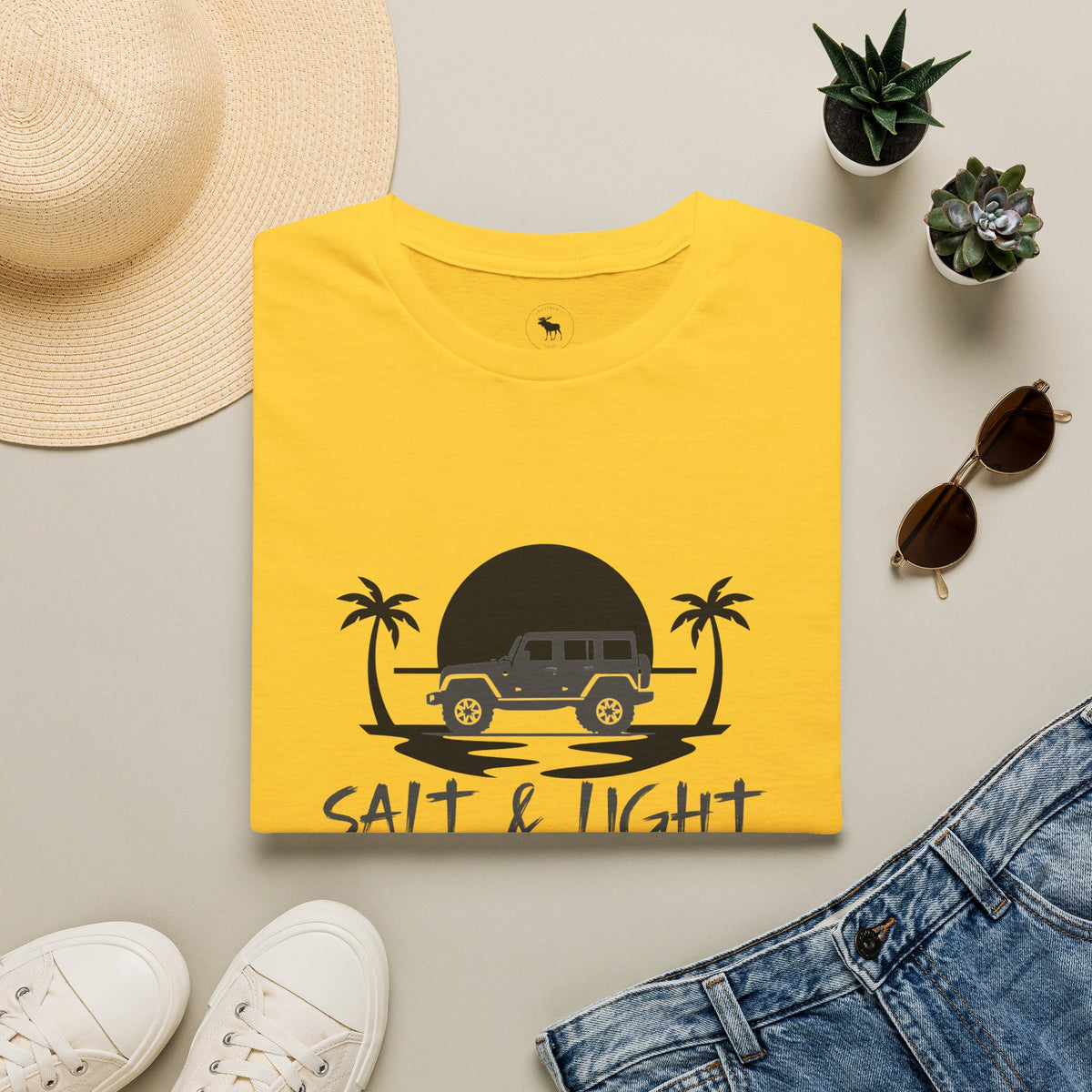 Beach 4x4 T-Shirt — "Salt & Light" Coastal Adventure Tee