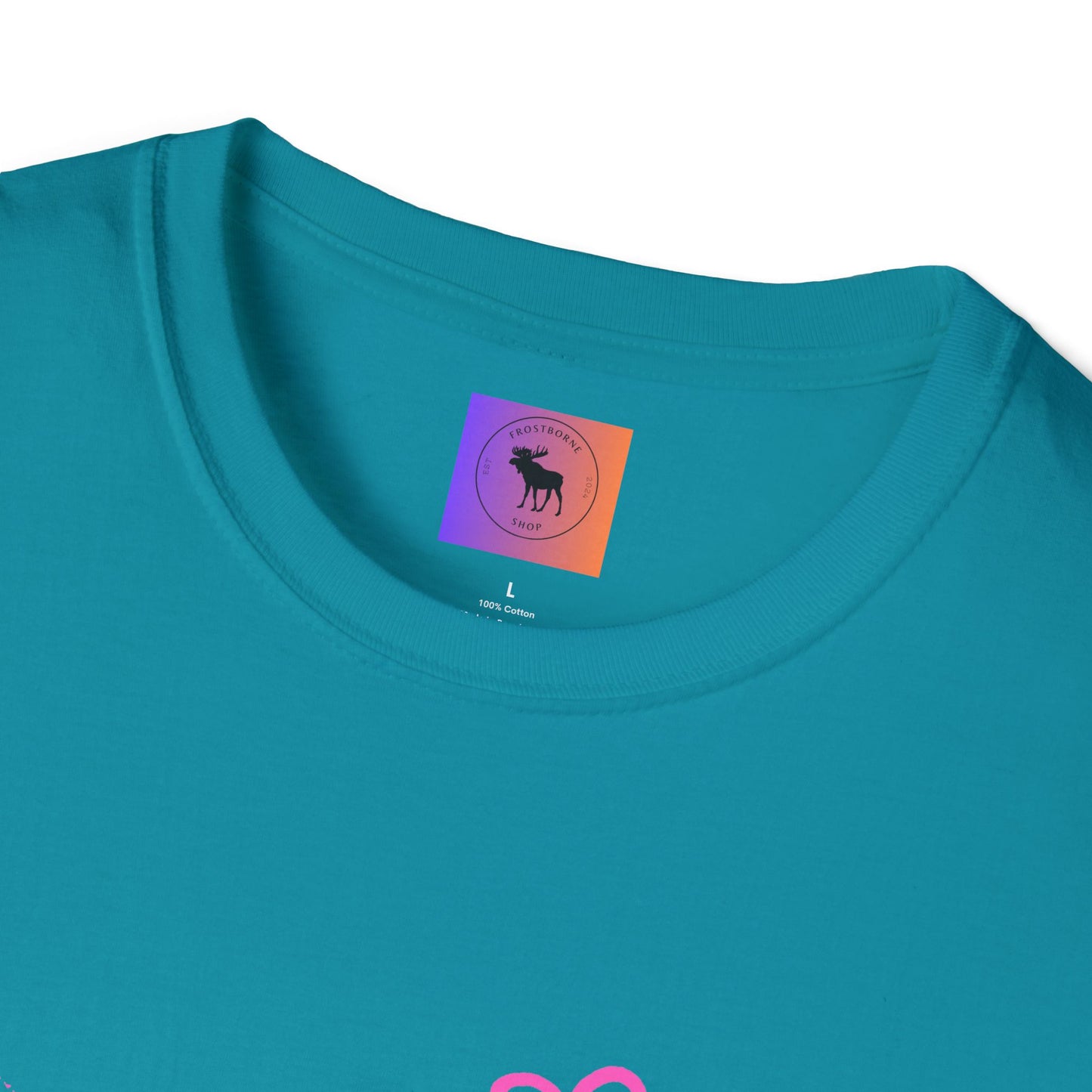 Heart Sketch T-Shirt — Pink Watercolor Hearts Valentine Tee