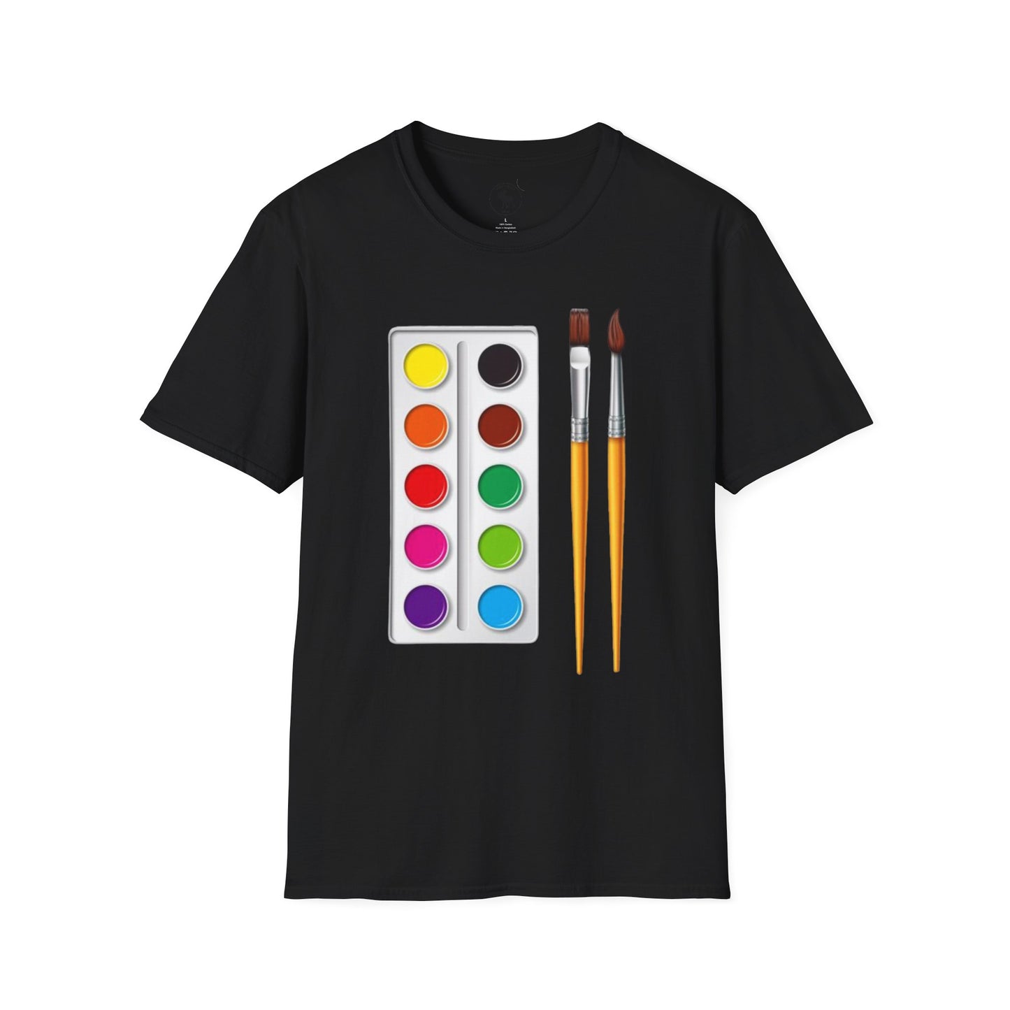 Colorful Artist T-Shirt/ Water color pallet softstyle Tee
