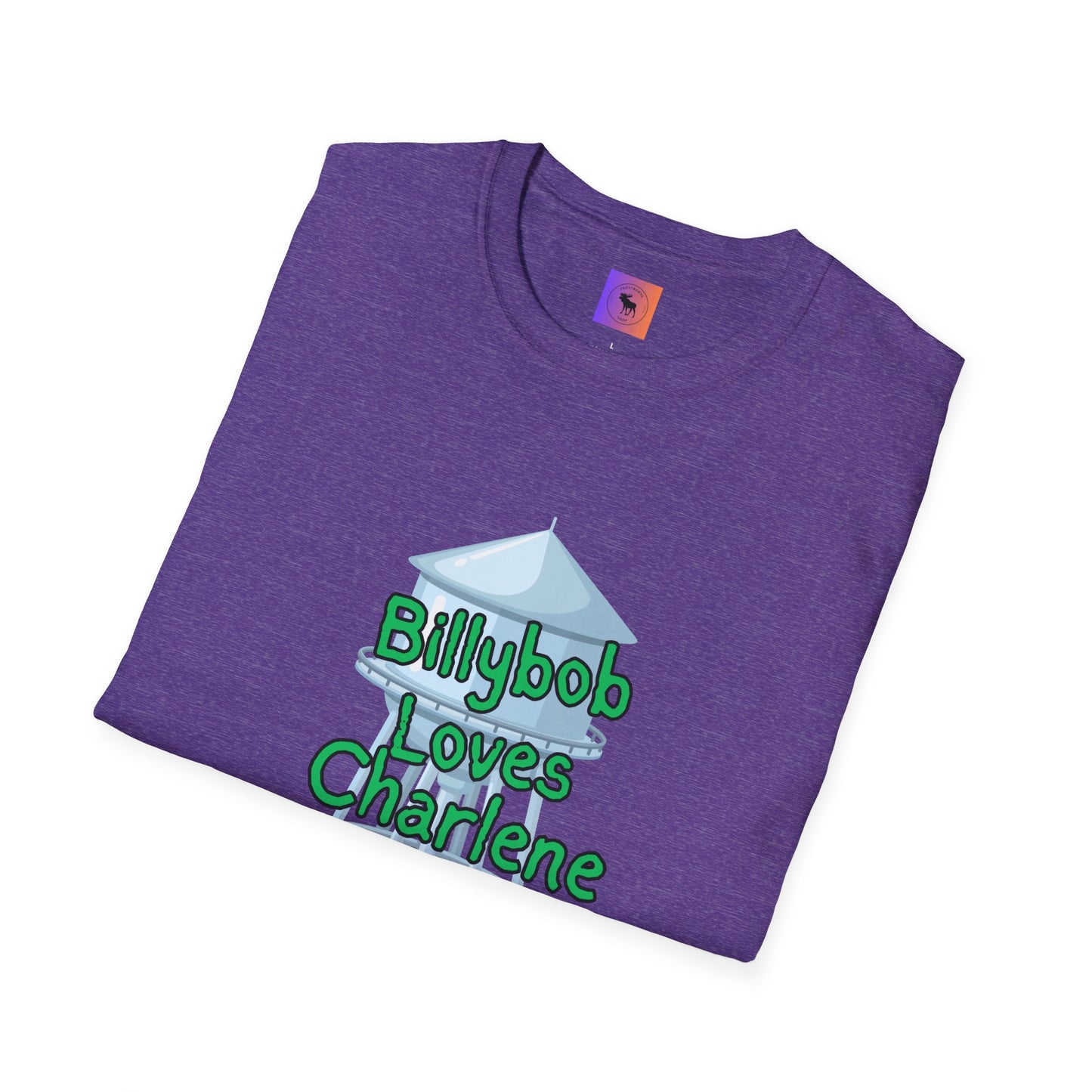 T-Shirt — 'Billybob Loves Charlene' Water Tower Graphic