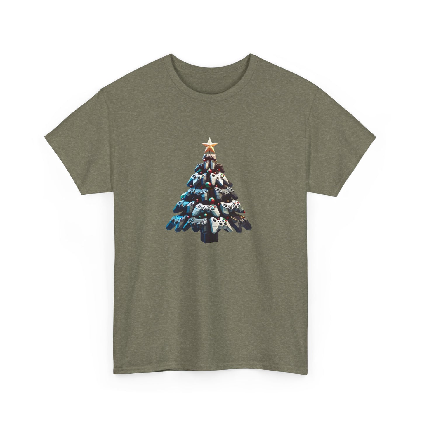 Video Game Console Christmas Tree Unisex Tee, Gaming Holiday Shirt, Gamer Gift, Retro Gamer Shirt, Gaming Console Tee, Christmas Tee