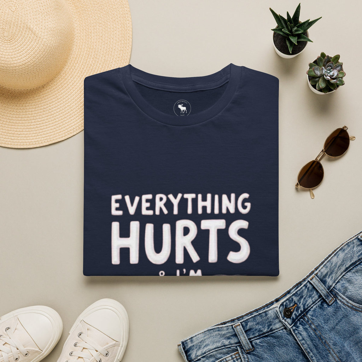 T-Shirt — “Everything Hurts & I’m Tired” Funny Comfort Graphic Tee