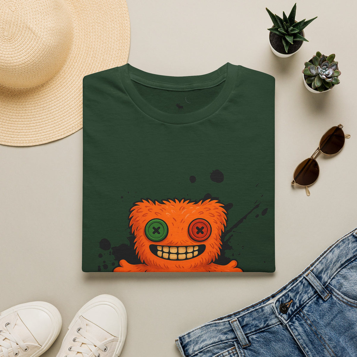 Funny Orange Monster T-Shirt – 'Fugg Life' Graphic Tee