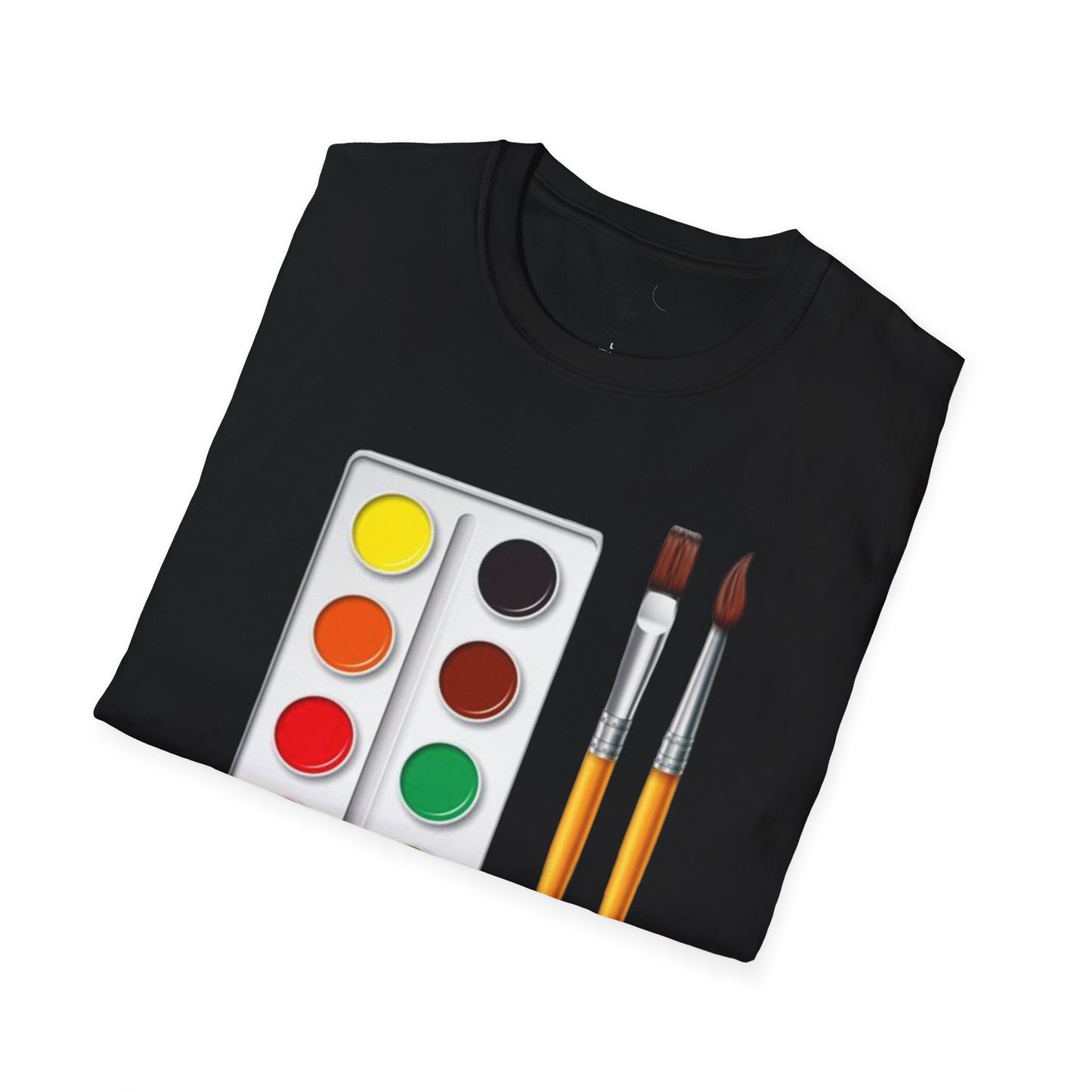 Colorful Artist T-Shirt/ Water color pallet softstyle Tee