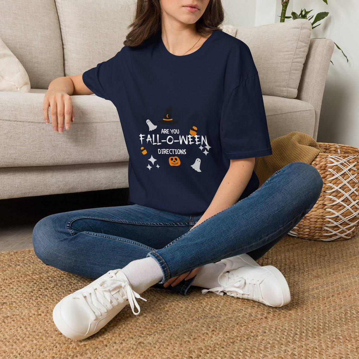 Are You Fall-O-Ween? Cute Witch & Pumpkin Halloween T-Shirt