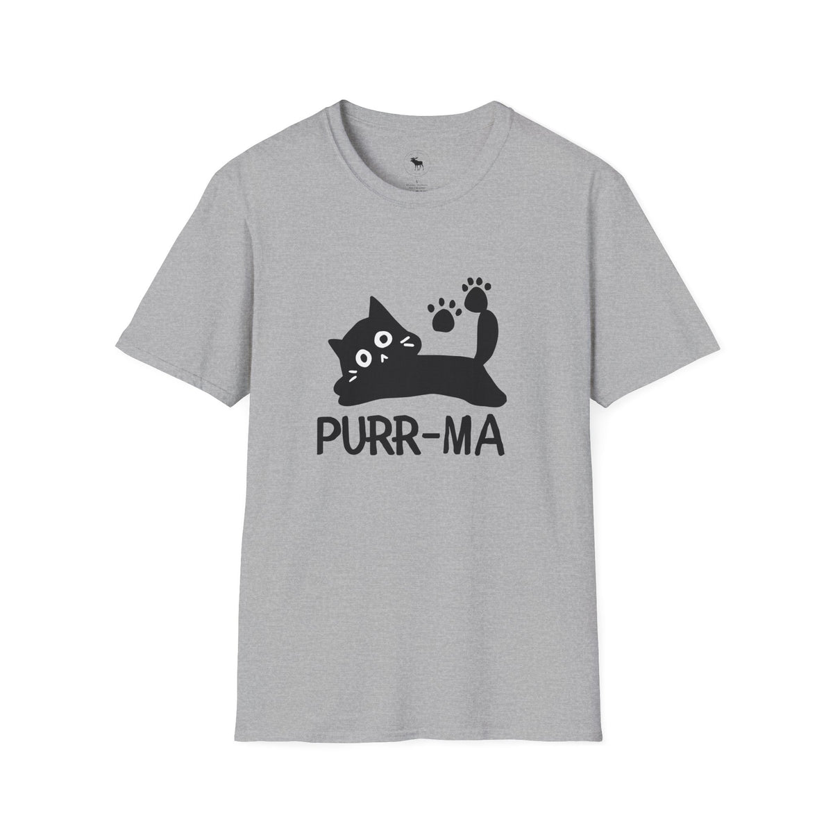 Purr-ma Cat T-Shirt — Cute Paw Print Kitty Tee for Cat Lover grandma