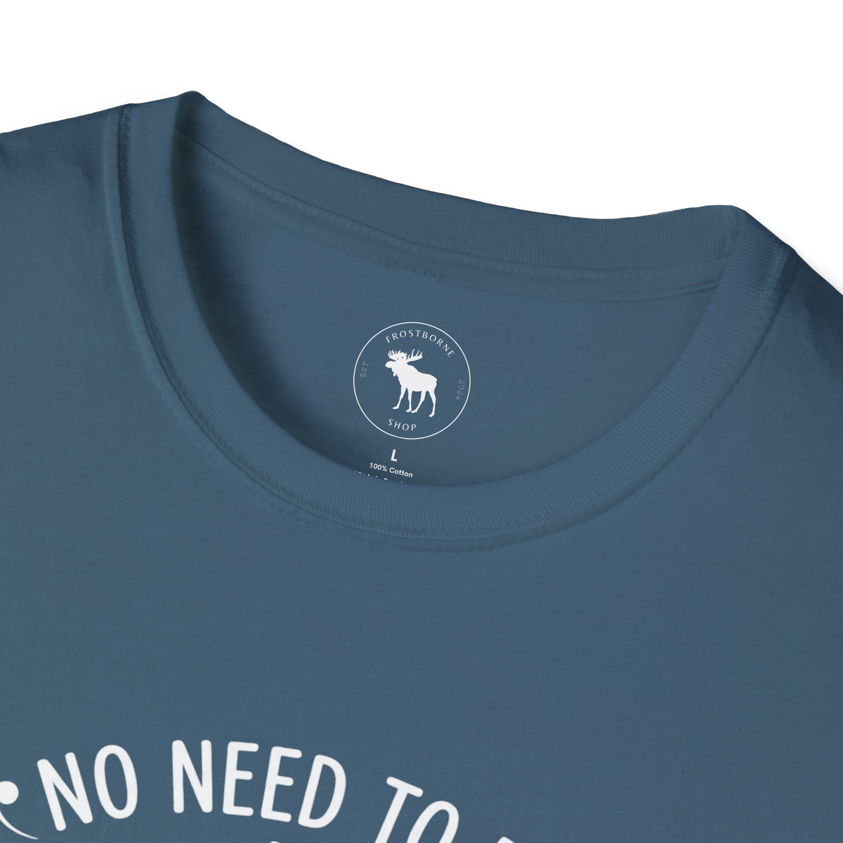 T-Shirt — "No Need to Be an Exclamation Point" Funny Typography Tee
