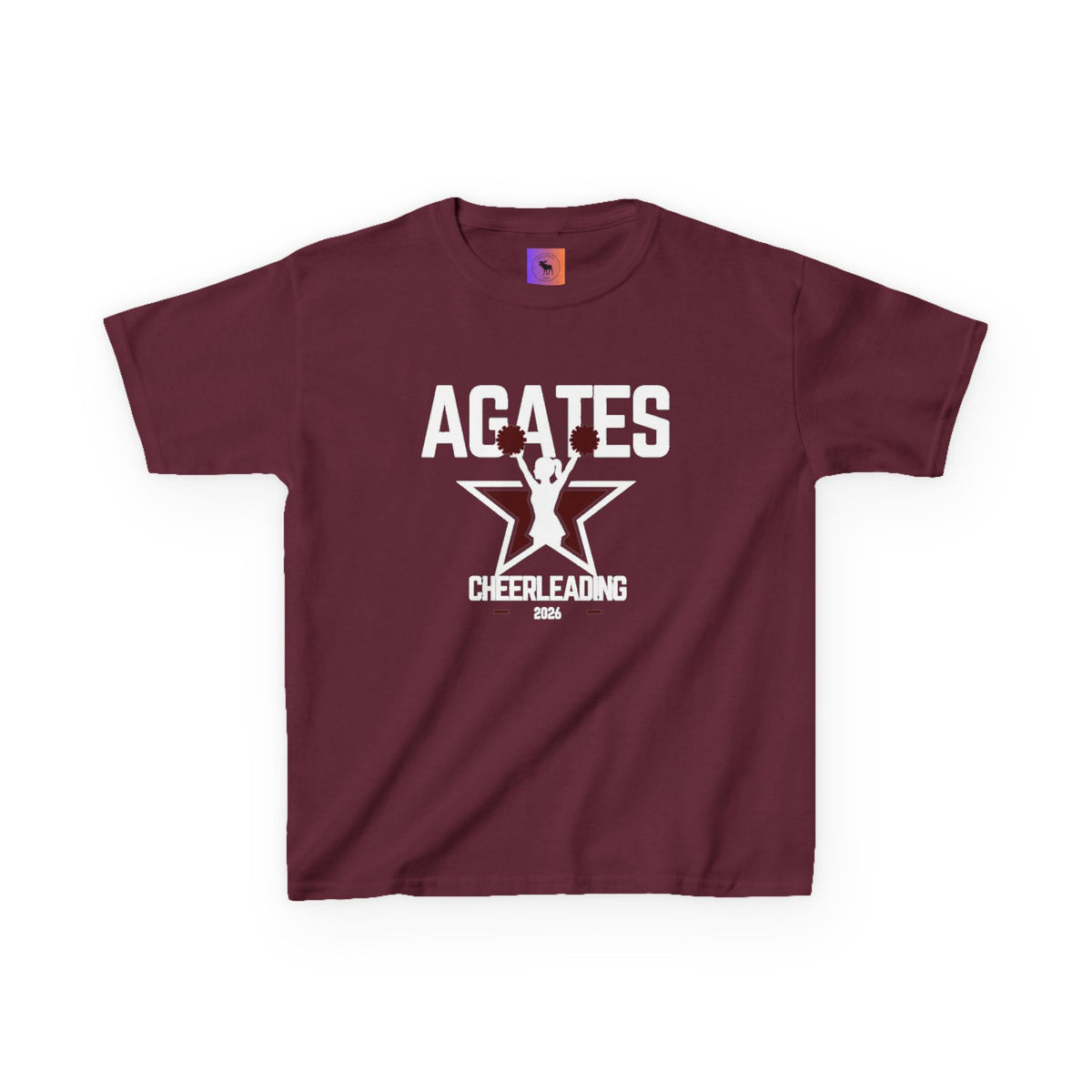 Dark colors Agates Cheerleading Kids T‑Shirt — Agates Cheer Team Youth Tee